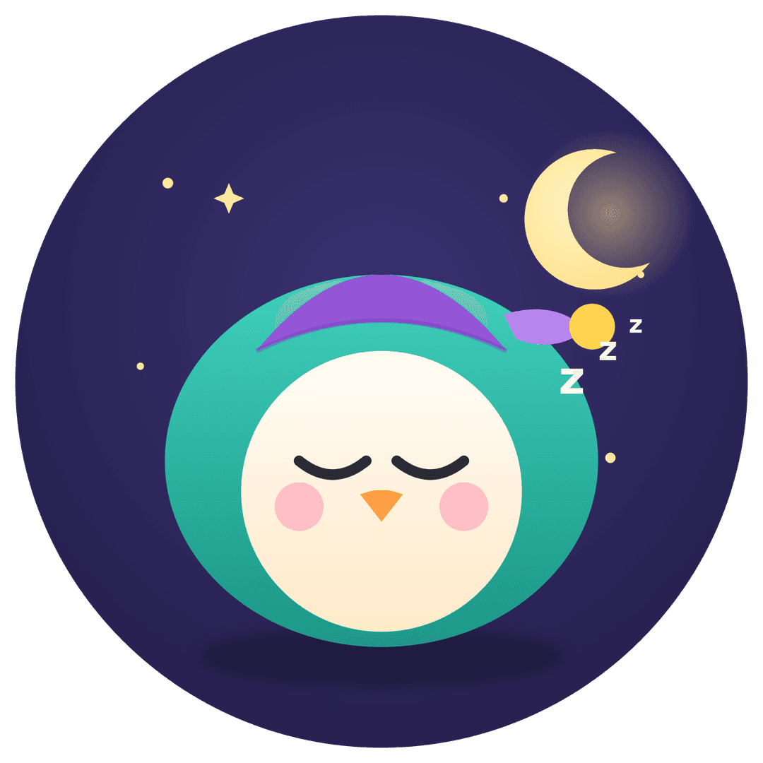 Vivi dormindo com touquinha de estrelas
